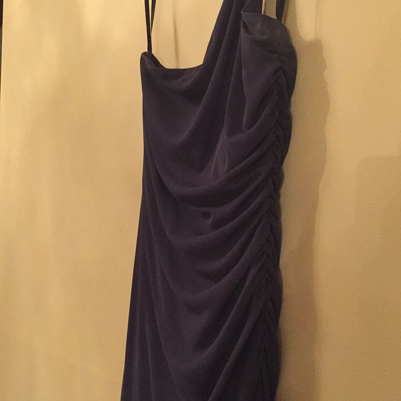 Laundry Navy Blue Dress w/ Rose Bead Strap Size 8 - Picture 4 of 6
